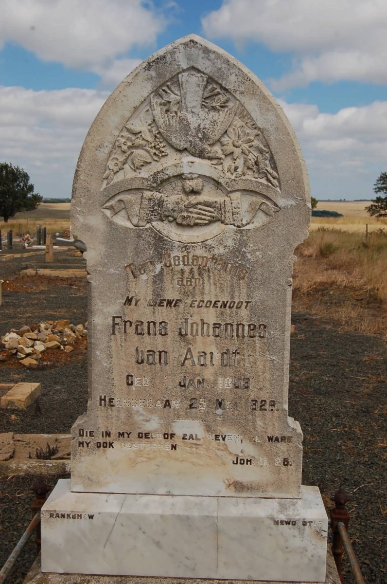AARDT Frans Johannes, van 1859-1928