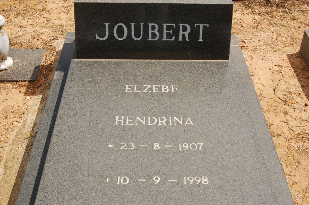 JOUBERT Elzebe Hendrina 1907-1998