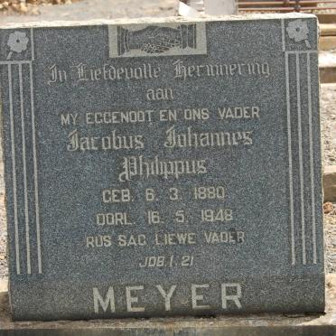 MEYER Jacobus Johannes Philippus 1880-1948