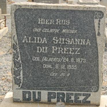 PREEZ Alida Susanna, du nee ALBERTS 1873-1955