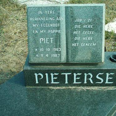 PIETERSE Piet 1963-1987