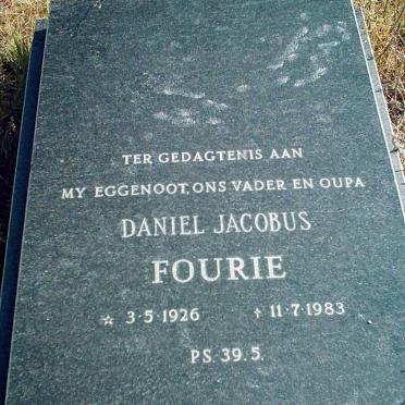 FOURIE Daniel Jacobus 1926-1983