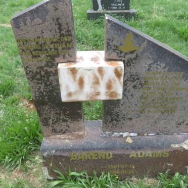 ADAMS Barend 1961-2006