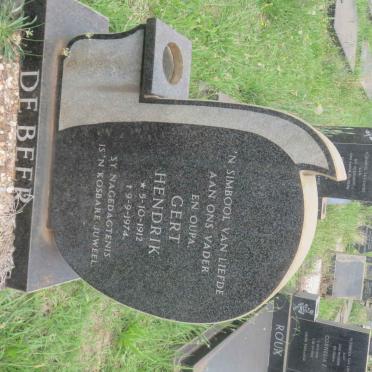 BEER Gert Hendrik, de 1912-1974