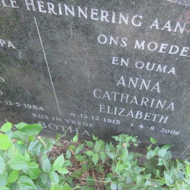 BOTHA Daniel Andries Louis 1902-1984 & Anna Catharina Elizabeth 1915-2006 _2