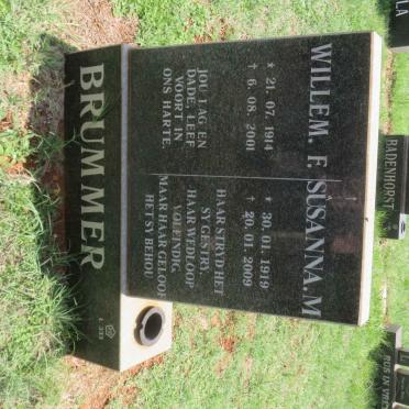BRUMMER Willem F. 1914-2001 &amp; Susanna M. 1919-2009