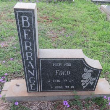 BERRANGE Fred 1936-1996