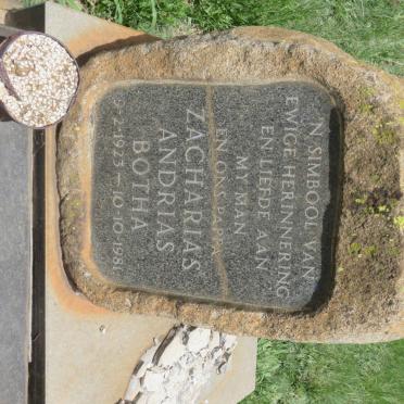 BOTHA Zacharias Andrias 1923-1981