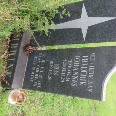 COMBRINK Frederik Johannes 1931-2003 &amp; Iris 1939-