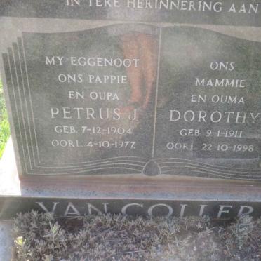 COLLER Petrus J., van 1904-1977 &amp; Dorothy 1911-1998