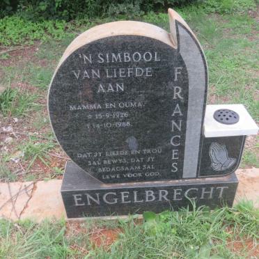 ENGELBRECHT Frances 1926-1988