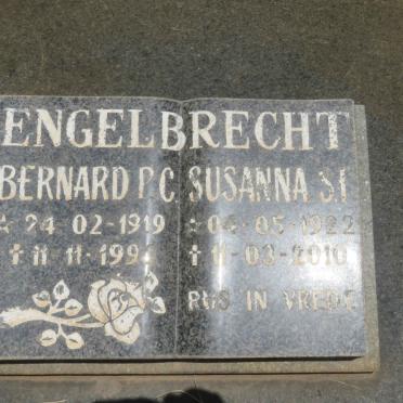 ENGELBRECHT Bernard P.C. 1919-1992 &amp; Susanna S.I. 1922-2010