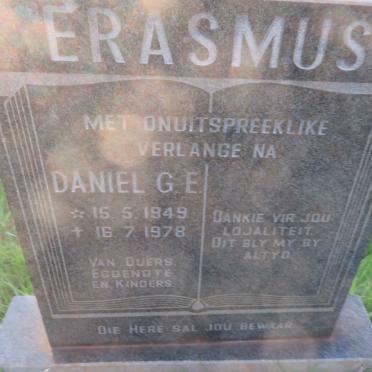 ERASMUS Daniel G.E. 1949-1978