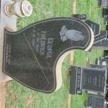 GROBLER George Fredrick 1924-1994