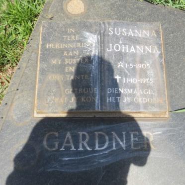 GARDNER Susanna Johanna 1905-1975