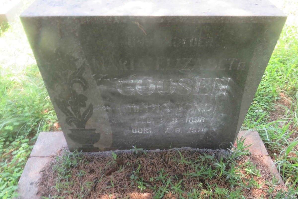 GOOSEN Maria Elizabeth 1898-1976