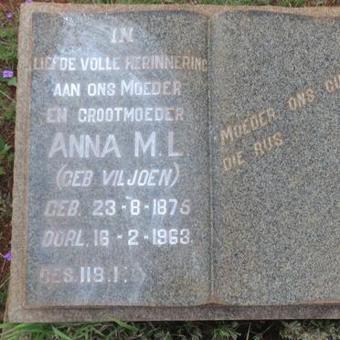 HORN Anna M.L. nee VILJOEN 1875-1963