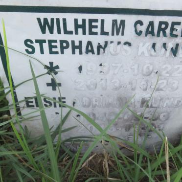 KUNDT Wilhelm Carel Stephanus 1937-2013 &amp; Elsie Adriana 1942-2015