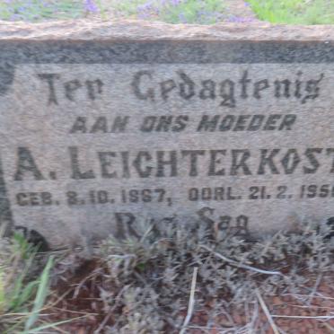 LEICHTERKOST A. 1867-1950