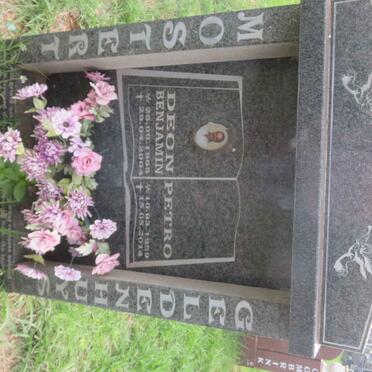 MOSTERT Deon Benjamin 1955-2004 :: GELDENHUYS Petro 1959-2014