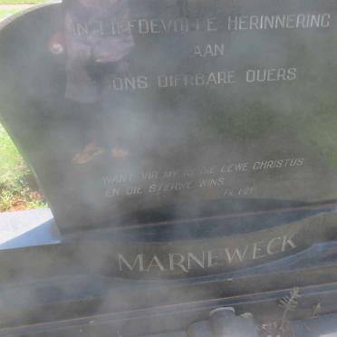 MARNEWECK Johan Gerhardus Petrus 1892-1964 &amp;  Catharina Levina KRUGER 1900-1990