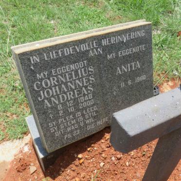 MULLER Cornelius Johannes Andreas 1948-2000 &amp; Anita 1960-