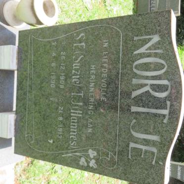 NORTJE T.J. 1913- &amp; S.E. 1908-1990