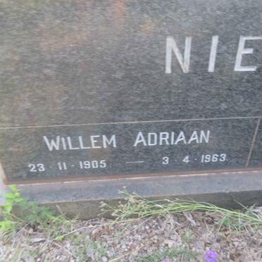 NIEMAN Willem Adriaan 1905-1963 &amp; Martha Gertruida THERON 1900-1995