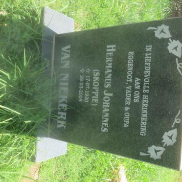 NIEKERK Hermanus Johannes, van 1930-2009