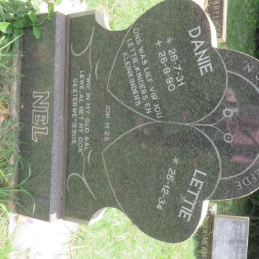 NEL Danie 1931-1990 &amp; Lettie 1934-