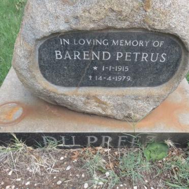 PREEZ Barend Petrus, du 1915-1979