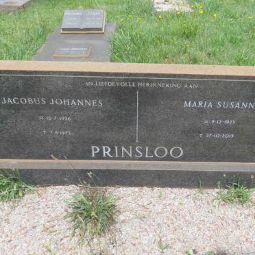 PRINSLOO Jacobus Johannes 1926-1972 &amp; Maria Susanna 1923-2015