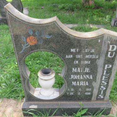 PLESSIS Matje Johanna Maria, du 1919-1998
