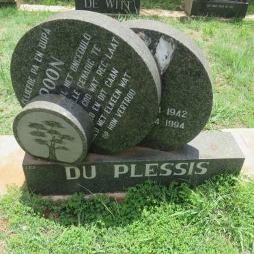 PLESSIS ?oon, du 1942-1994