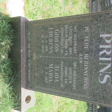 PRINS Gideon Lourens 1915-1997 &amp; Alida Maria 1919-