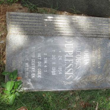 PLESSIS Johan Jacobus, du 1954-1989