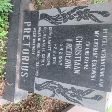 PRETORIUS Christiaan Frederik 1942-1976