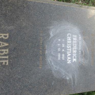 RABIE Frederick Christiaan 1923-1984