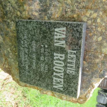 ROOYEN Lettie, van 1933-2002