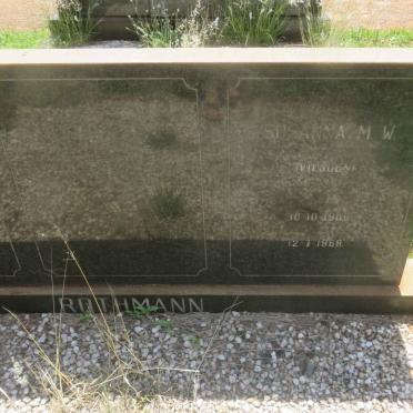 ROTHMANN Hendrik J.S. 1903-1982 &amp; Susanna M.W. VILJOEN 1909-1968