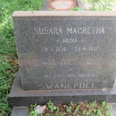 SWANEPOEL Susara Magretha nee BOTHA 1936-1971
