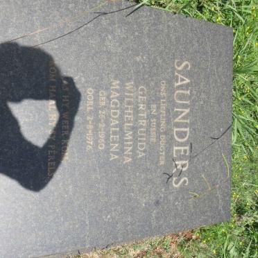 SAUNDERS Gertruida Wilhelmina Magdalena 1960-1976