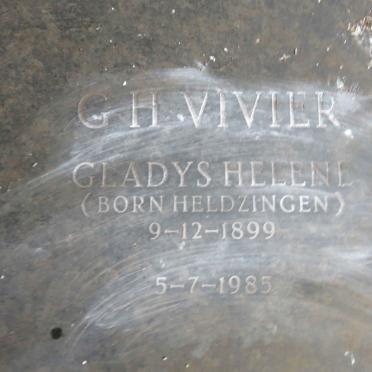 VIVIER Gladys Helena G.H. nee HELDZINGEN 1899-1985