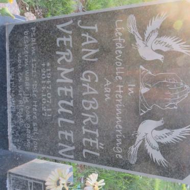 VERMEULEN Jan Gabriel 1947-2014
