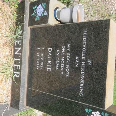 VENTER Willem 1931-1981 &amp; Dalkie 1934-1977 