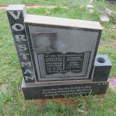 VORSTMAN Frederik Coenrad 1944-2004 &amp; Rosa Jacoba 1944-