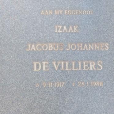 VILLIERS Izaak Jacobus Johannes, de 1917-1986