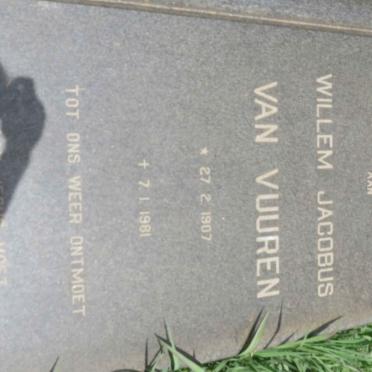 VUUREN Willem Jacobus, van 1907-1981 &amp; Johanna Susanna 1910-2000