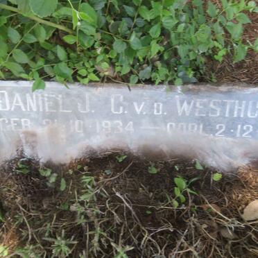 WESTHUIZEN Daniel J.C, v.d. 1934-1934