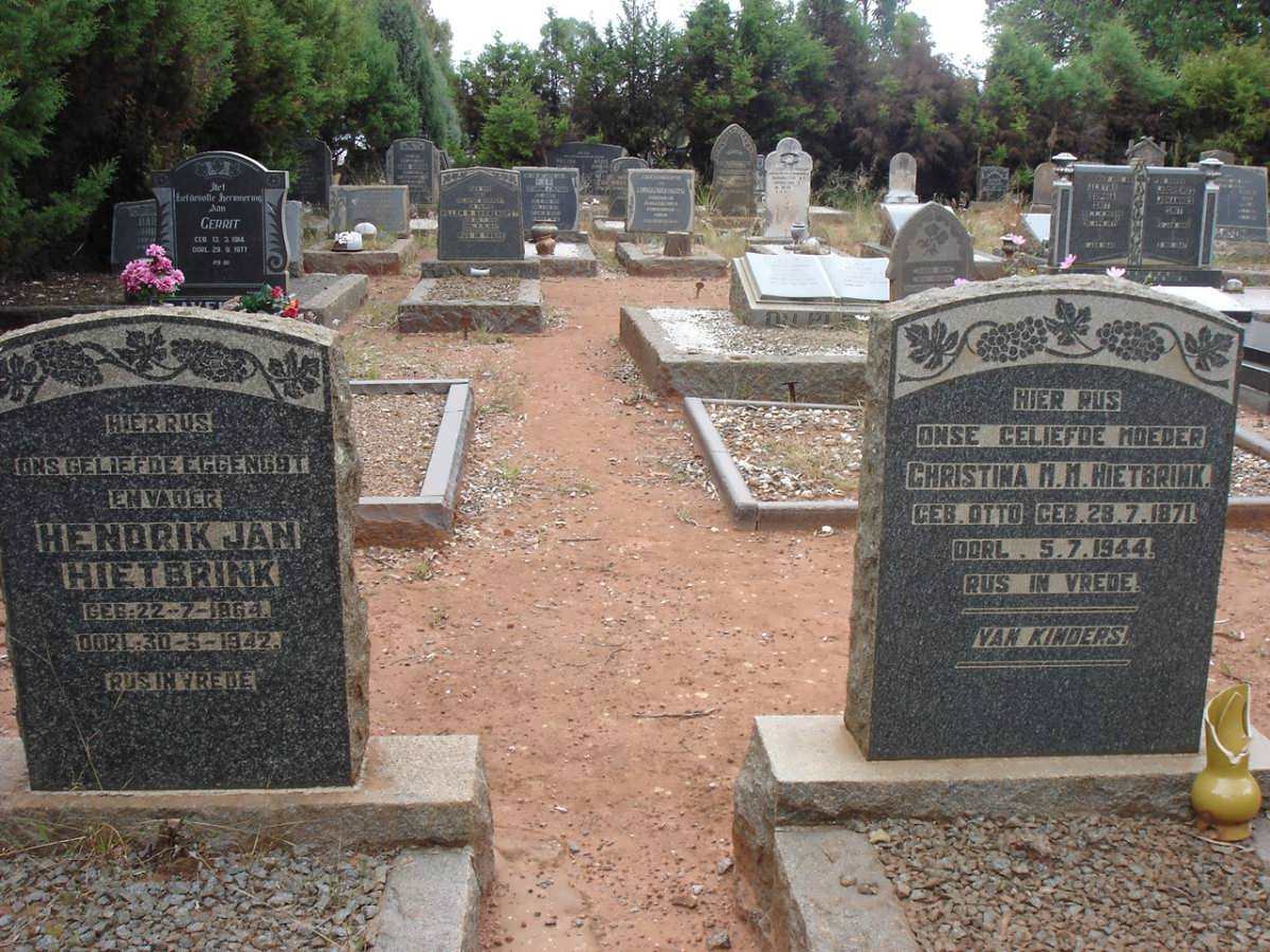 HIETBRINK Hendrik Jan 1884-1942 &amp; Christina M.M. OTTO 1871-1944